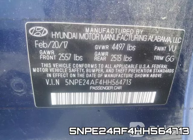 5NPE24AF4HH564713 фото 10