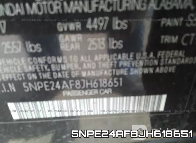 5NPE24AF8JH618651 фото 10