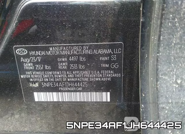 5NPE34AF1JH644425 фото 10
