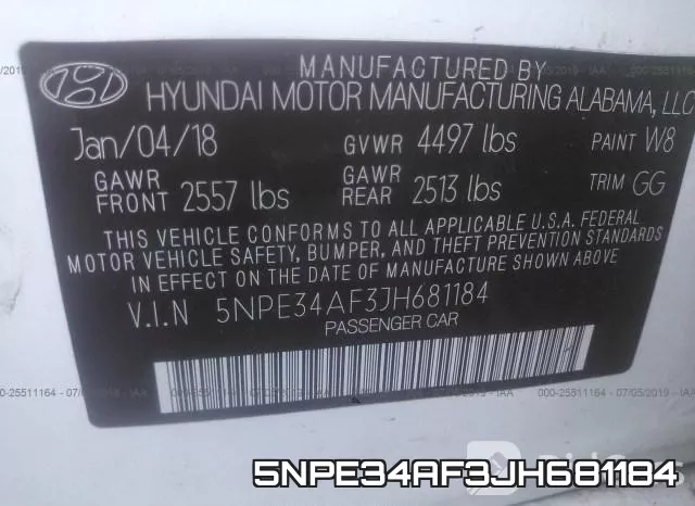 5NPE34AF3JH681184 фото 10
