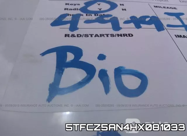 5TFCZ5AN4HX081033 фото 6