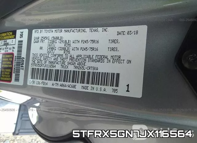 5TFRX5GN7JX116564 фото 9