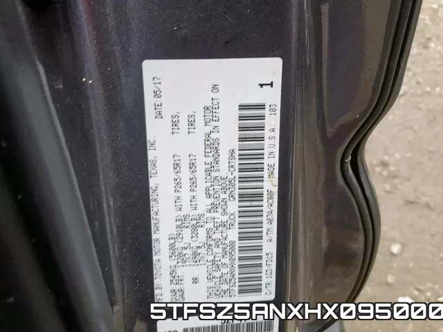 5TFSZ5ANXHX095000 фото 2