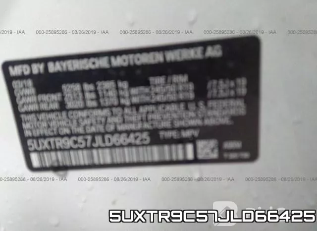5UXTR9C57JLD66425 фото 10