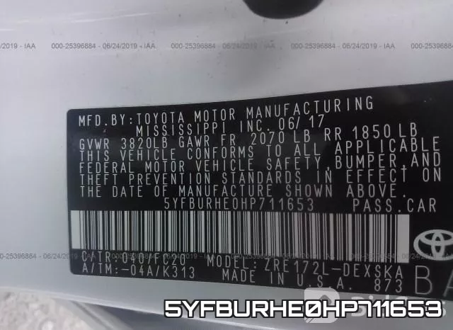 5YFBURHE0HP711653 фото 10