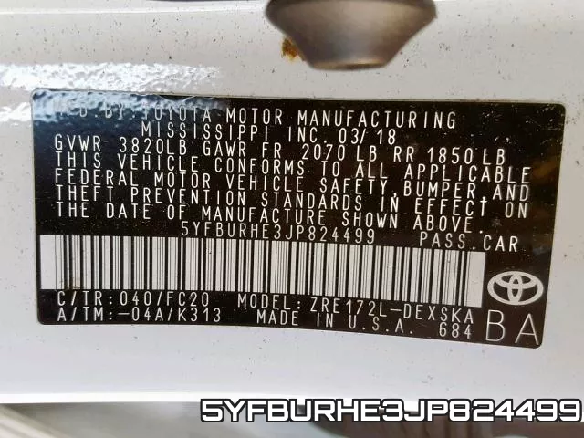 5YFBURHE3JP824499 фото 2