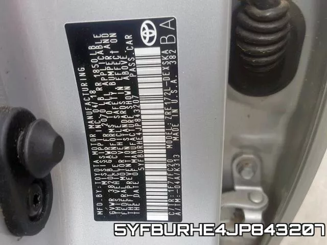 5YFBURHE4JP843207 фото 2