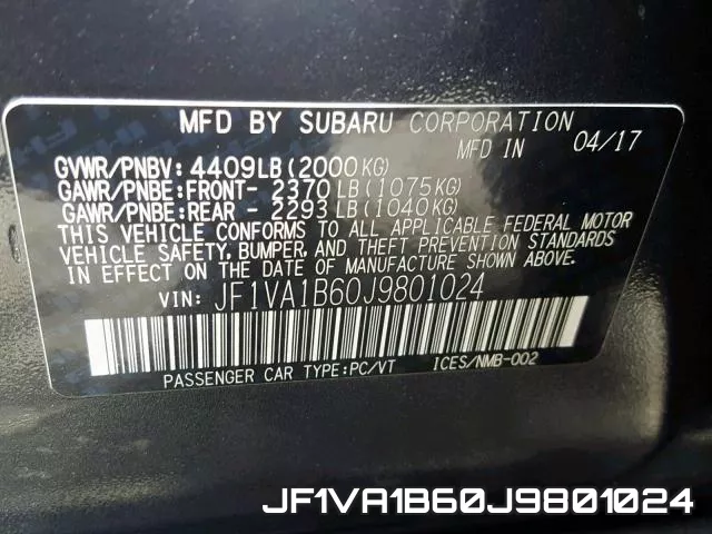 JF1VA1B60J9801024 фото 2