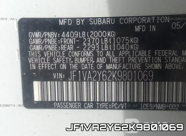 JF1VA2Y62K9801069 фото 10