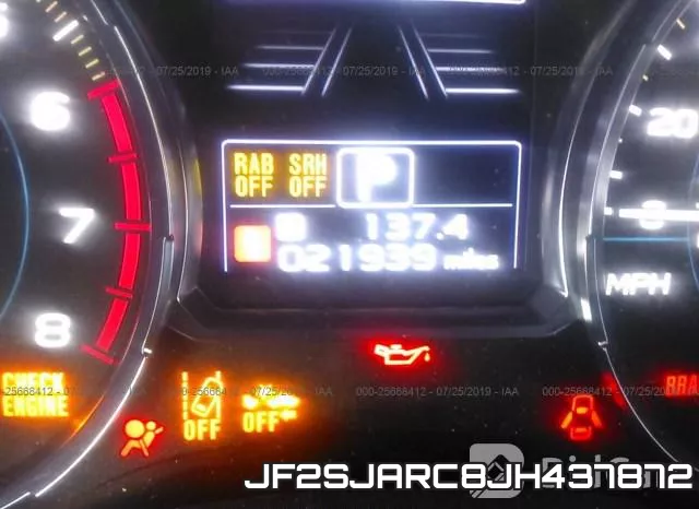 JF2SJARC8JH437872 фото 7