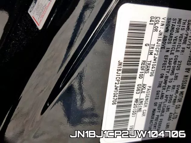 JN1BJ1CP2JW104706 фото 2