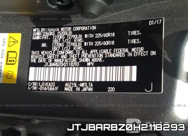 JTJBARBZ0H2118293 фото 10