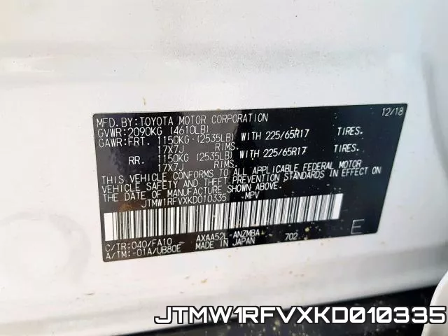 JTMW1RFVXKD010335 фото 2