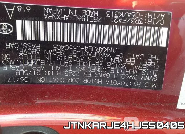 JTNKARJE4HJ550405 фото 10