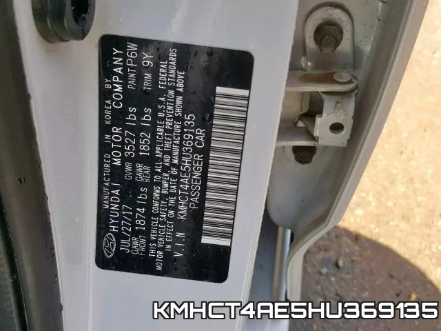 KMHCT4AE5HU369135 фото 2
