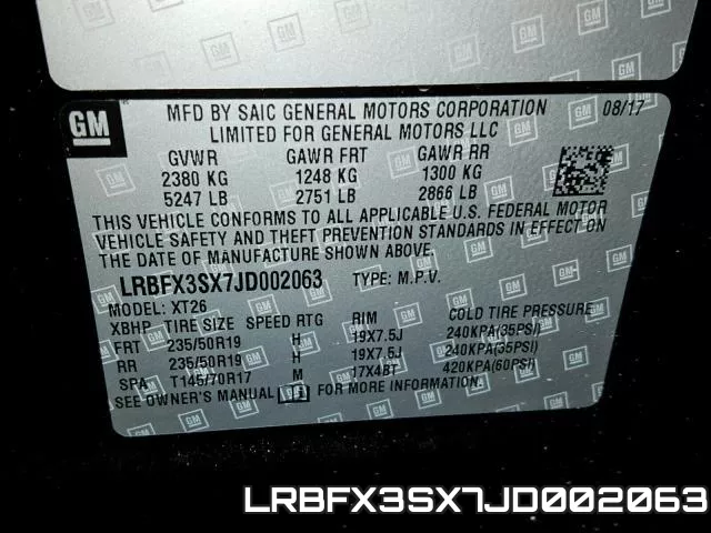 LRBFX3SX7JD002063 фото 2