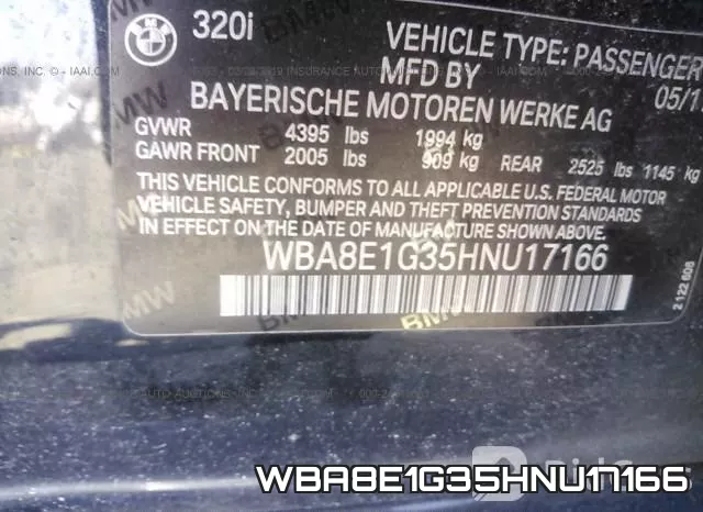 WBA8E1G35HNU17166 фото 10