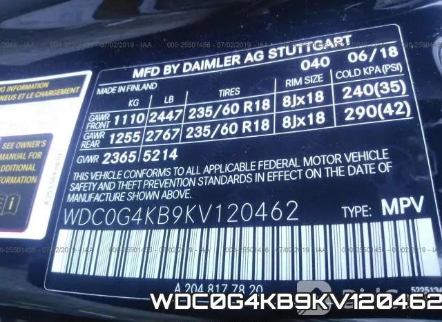 WDC0G4KB9KV120462 фото 10