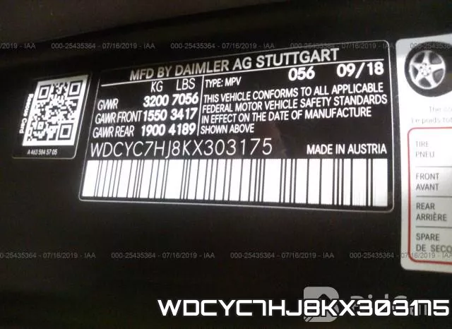 WDCYC7HJ8KX303175 фото 10