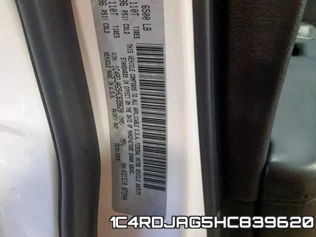 1C4RDJAG5HC839620 фото 2