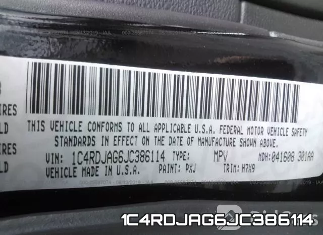 1C4RDJAG6JC386114 фото 10