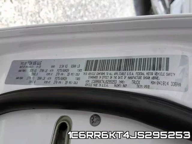 1C6RR6KT4JS295253 фото 2