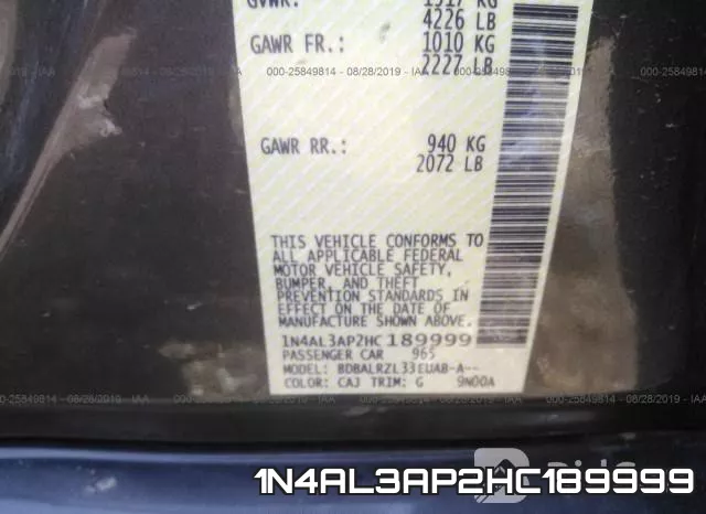 1N4AL3AP2HC189999 фото 10