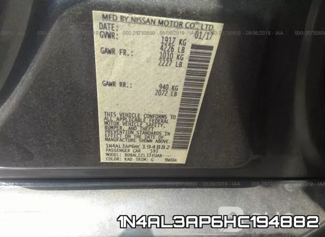 1N4AL3AP6HC194882 фото 10