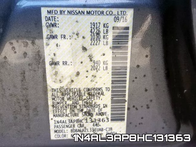 1N4AL3AP8HC131363 фото 2