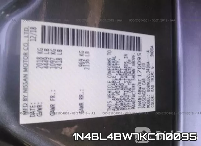 1N4BL4BW7KC170095 фото 10