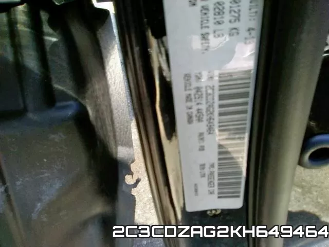 2C3CDZAG2KH649464 фото 2