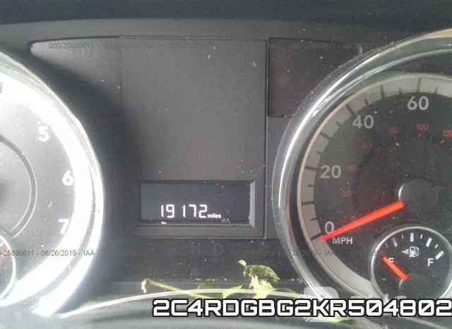 2C4RDGBG2KR504802 фото 8