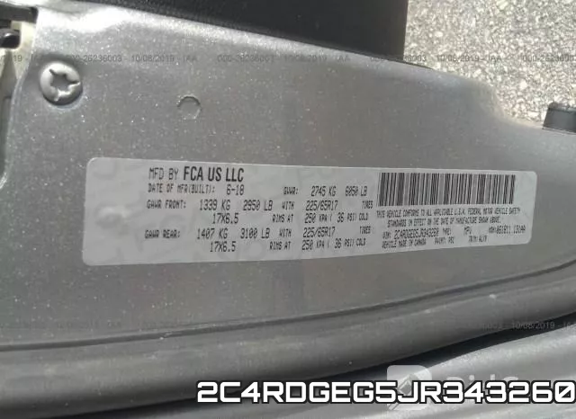 2C4RDGEG5JR343260 фото 10