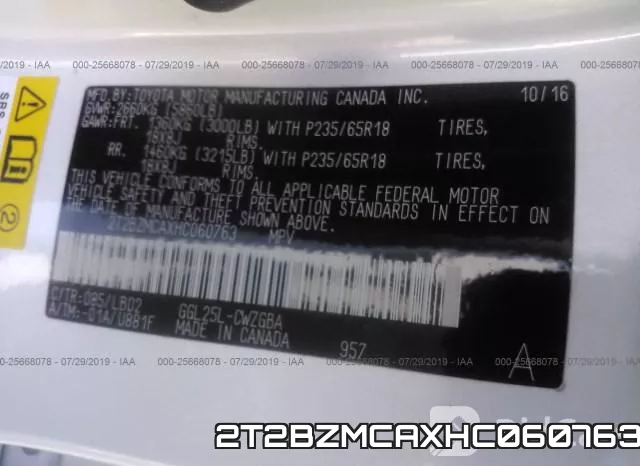 2T2BZMCAXHC060763 фото 10