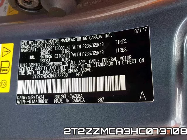 2T2ZZMCA3HC073708 фото 2