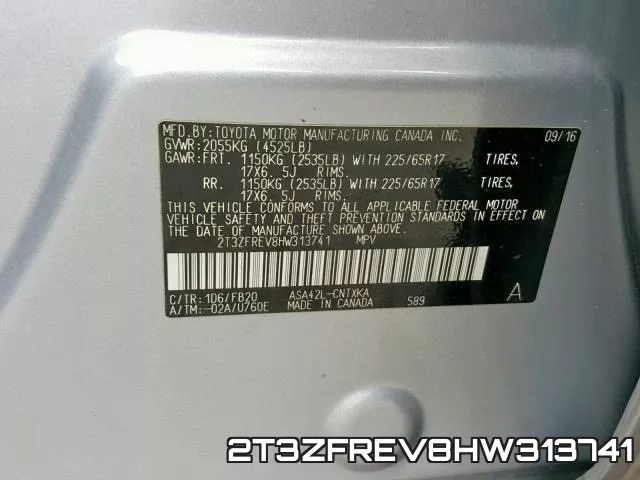 2T3ZFREV8HW313741 фото 2