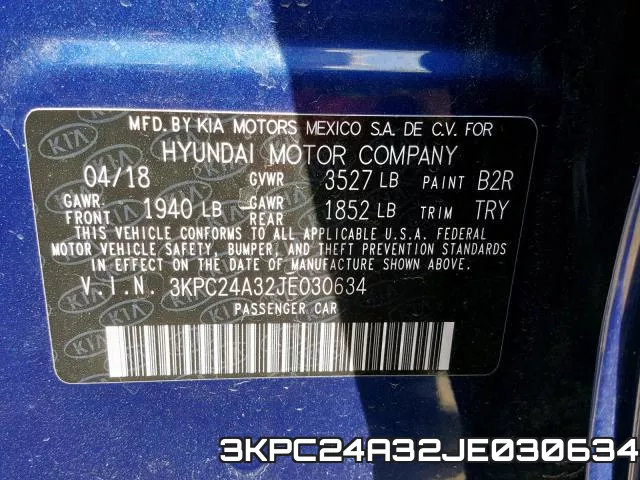 3KPC24A32JE030634 фото 2