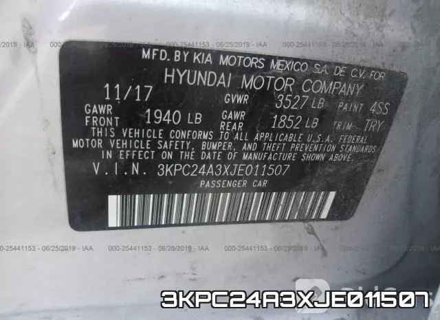3KPC24A3XJE011507 фото 10