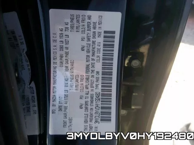 3MYDLBYV0HY192480 фото 2