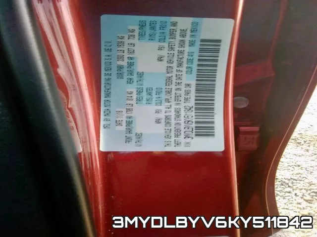 3MYDLBYV6KY511842 фото 2