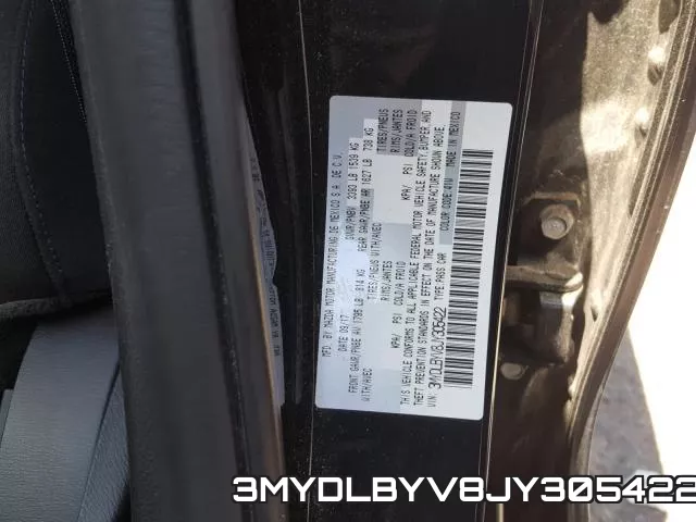 3MYDLBYV8JY305422 фото 2