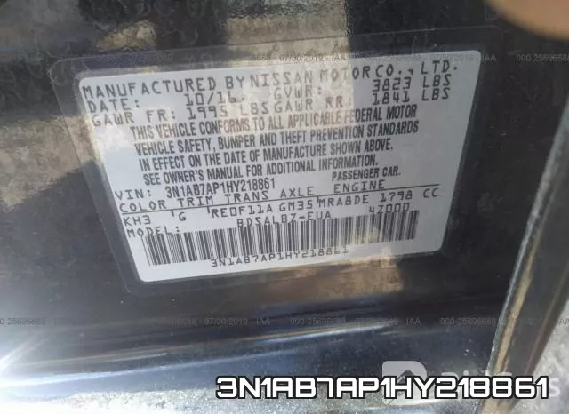3N1AB7AP1HY218861 фото 10