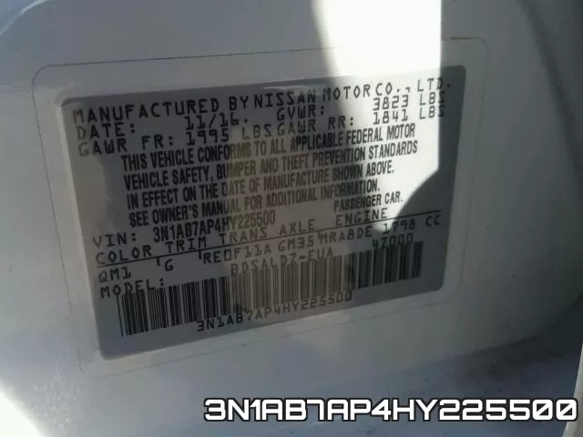 3N1AB7AP4HY225500 фото 2