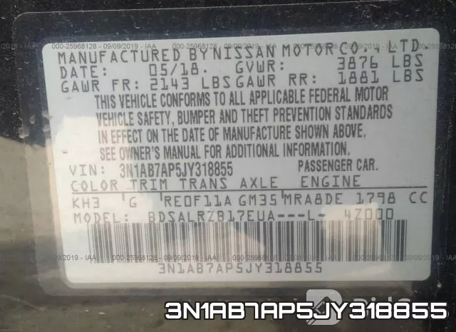 3N1AB7AP5JY318855 фото 10