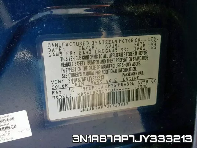 3N1AB7AP7JY333213 фото 2