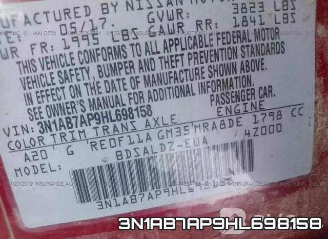 3N1AB7AP9HL698158 фото 10