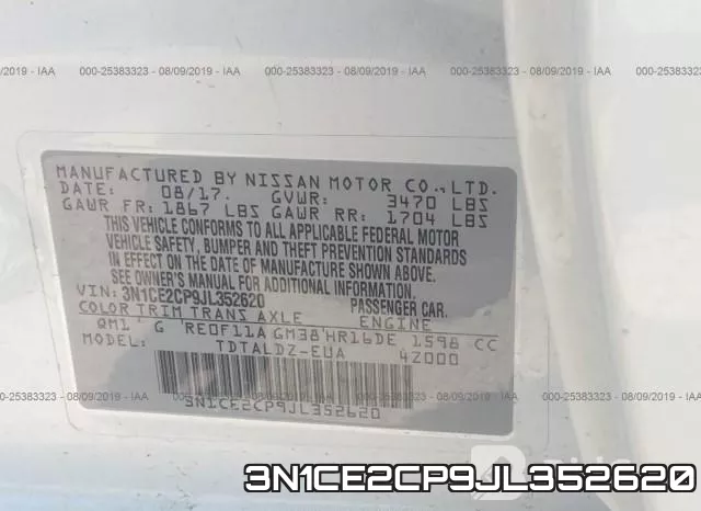 3N1CE2CP9JL352620 фото 10