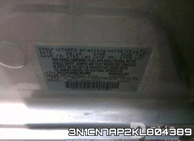 3N1CN7AP2KL804389 фото 9