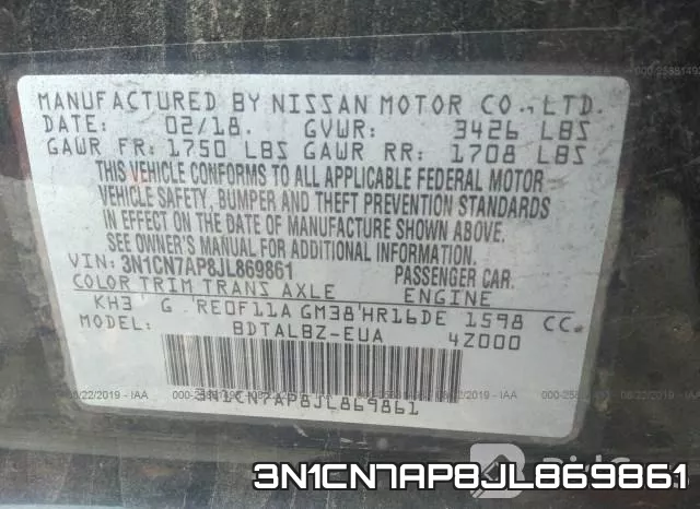 3N1CN7AP8JL869861 фото 10