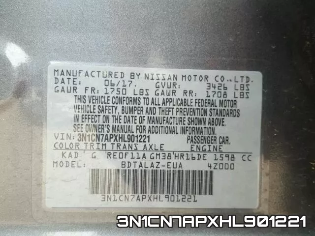 3N1CN7APXHL901221 фото 2